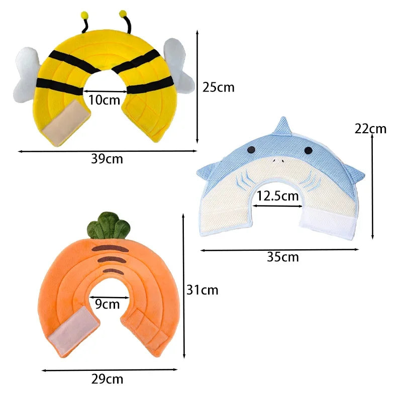 Cat Cone Collar Adjustable Soft Recovery Collar for Cats Prevent Licking Biting Comfort Feeding Dual Style Wear​ Suitable for Po