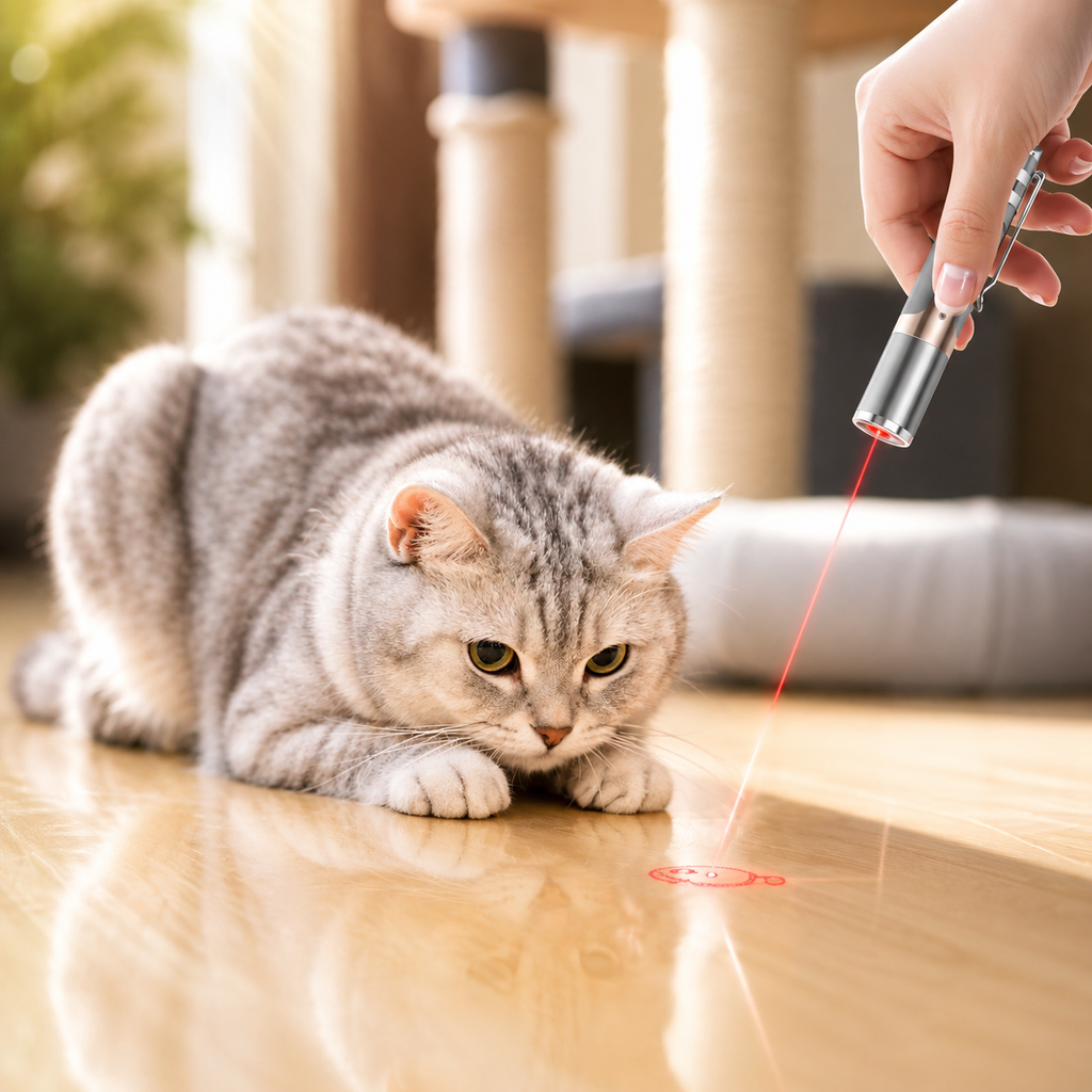 Cat Toys, with Metal Case, 2 Pieces, Rechargeable, 7 Adjustable Patterns, Interactive Kitten Pet Dog Chase Toy for Cats Fun Playing Exercise