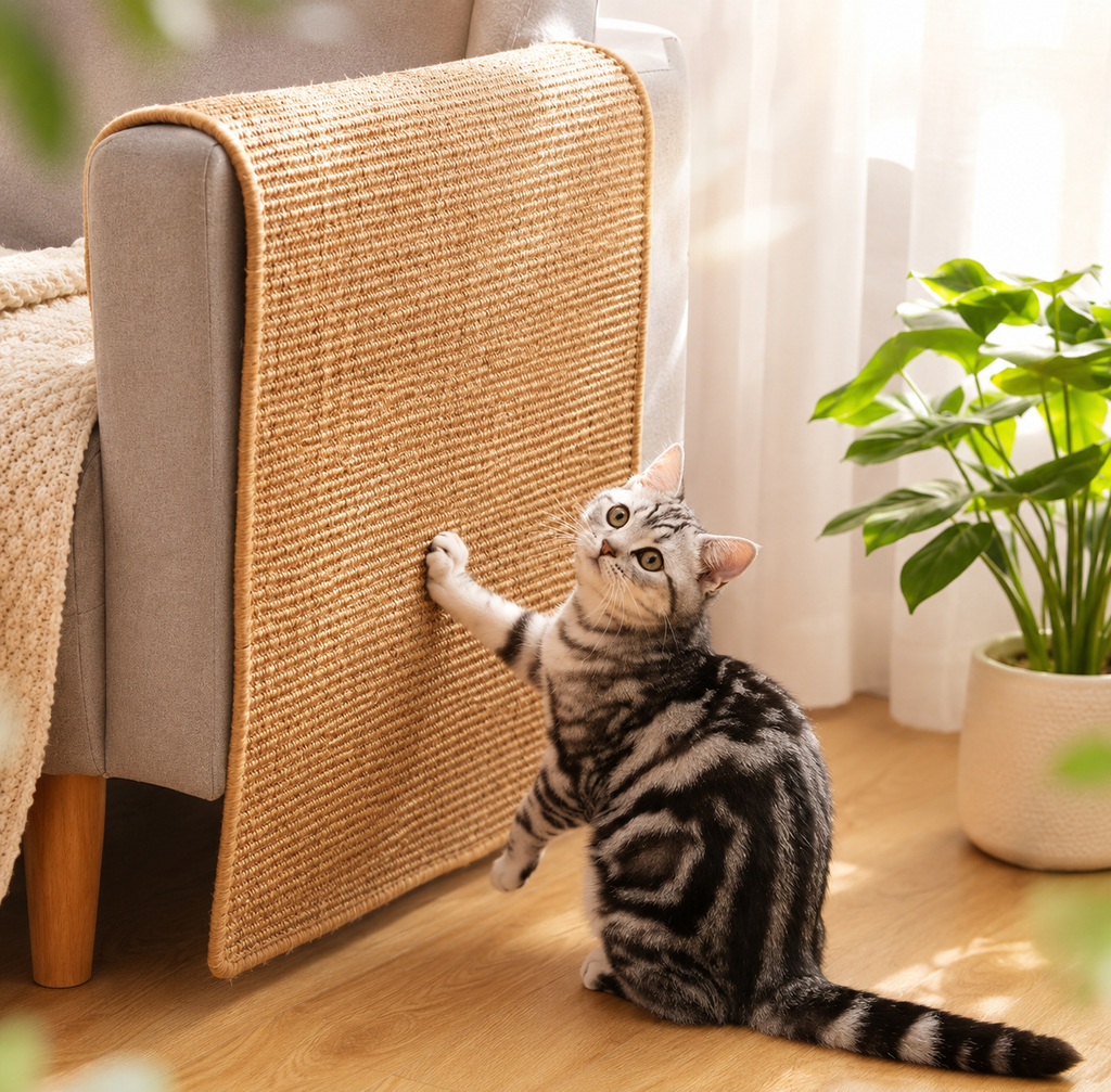 Cat Scratcher Sisal Mat Board Cat Scratch for Sharpen Nails Scraper Cats Tree Cat Toys Chair Table Sofa Mats Furniture Protector